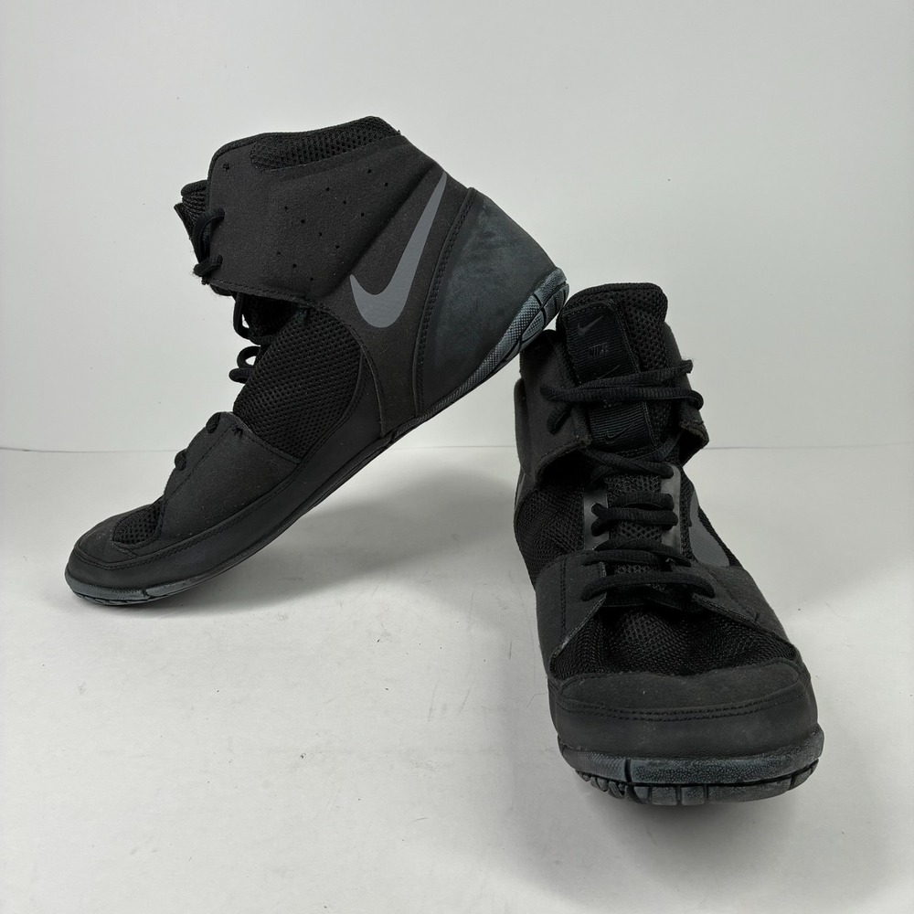 Nike Fury Men's US 11.5 Black Dark Gray Wrestling Boxing MMA Shoes AO2416-010 - Picture 15 of 16